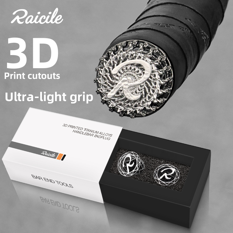 3D Printing Titanium - ปลั๊กแฮนด์จักรยานที่ผลิตด้วยเทคโนโลยี 3D ด้วยวัสดุไทเทเนียมอัลลอยด์จาก Raicile เหมาะสำหรับจักรยานเสือภูเขา จักรยานถนน