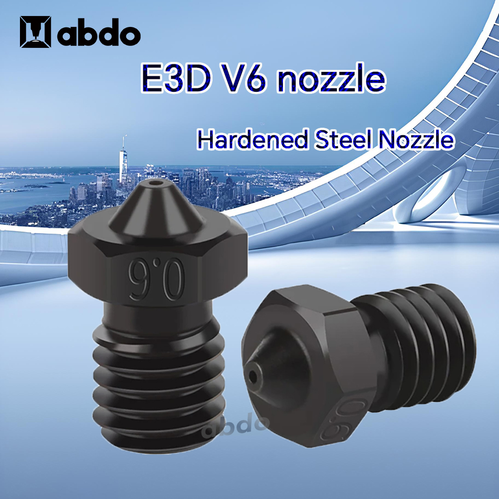 3D Printing Titanium - หัวฉีด E3D 0.2/0.4/0.6/0.8 มม. หัวฉีดเหล็กชุบแข็งสำหรับเครื่องพิมพ์สามมิติ Titan