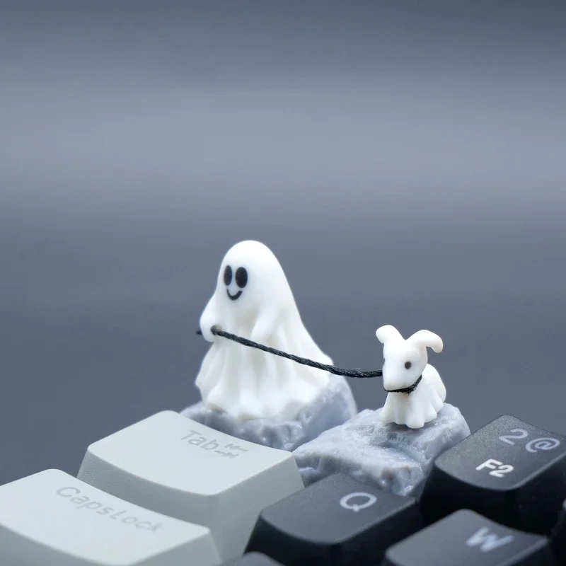 3D Printing Ghosting - Ghost Puppy เรซิ่น Keycap Custom 3D