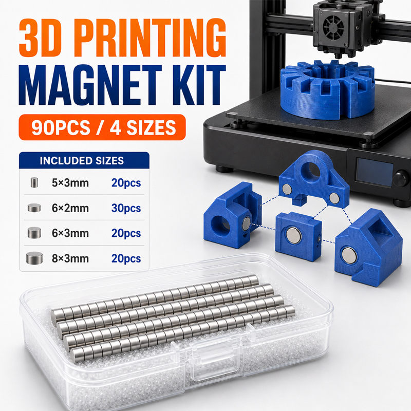 Enclosure 3D Printing - ชุดแม่เหล็กสำหรับการพิมพ์ 3 มิติ 90 ชิ้น 4