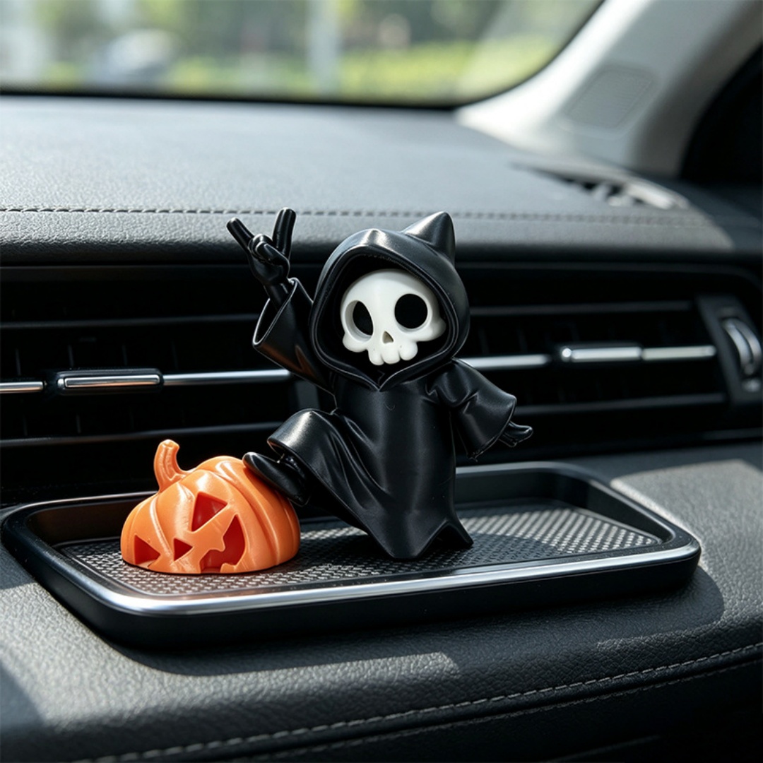 3D Printing Ghosting - ฟิกเกอร์แมวหูแหลมยมทูตฮาโลวีน ของตกแต่งฟักทองผี 3D พิมพ์ 3 มิติ