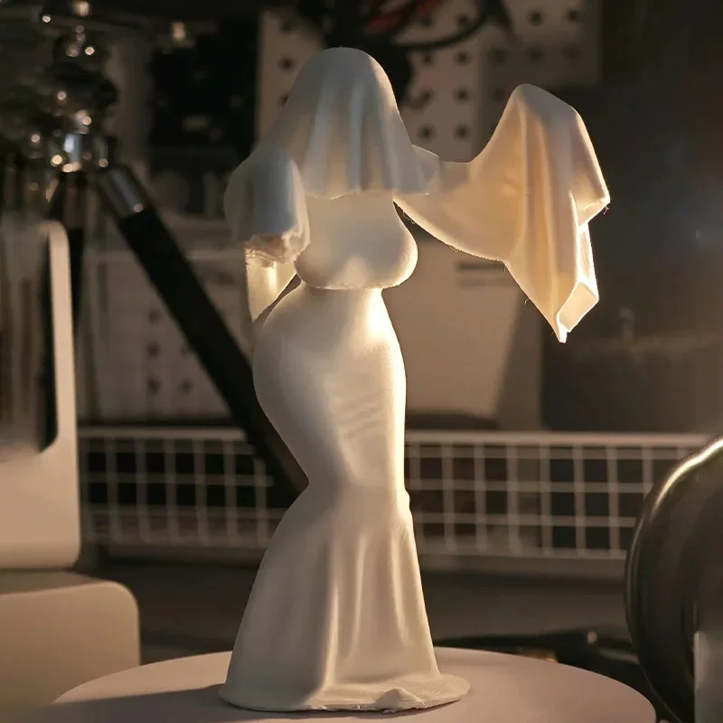 3D Printing Ghosting - งานพิมพ์ 3 มิติ + รูปปั้นผู้หญิงผี +