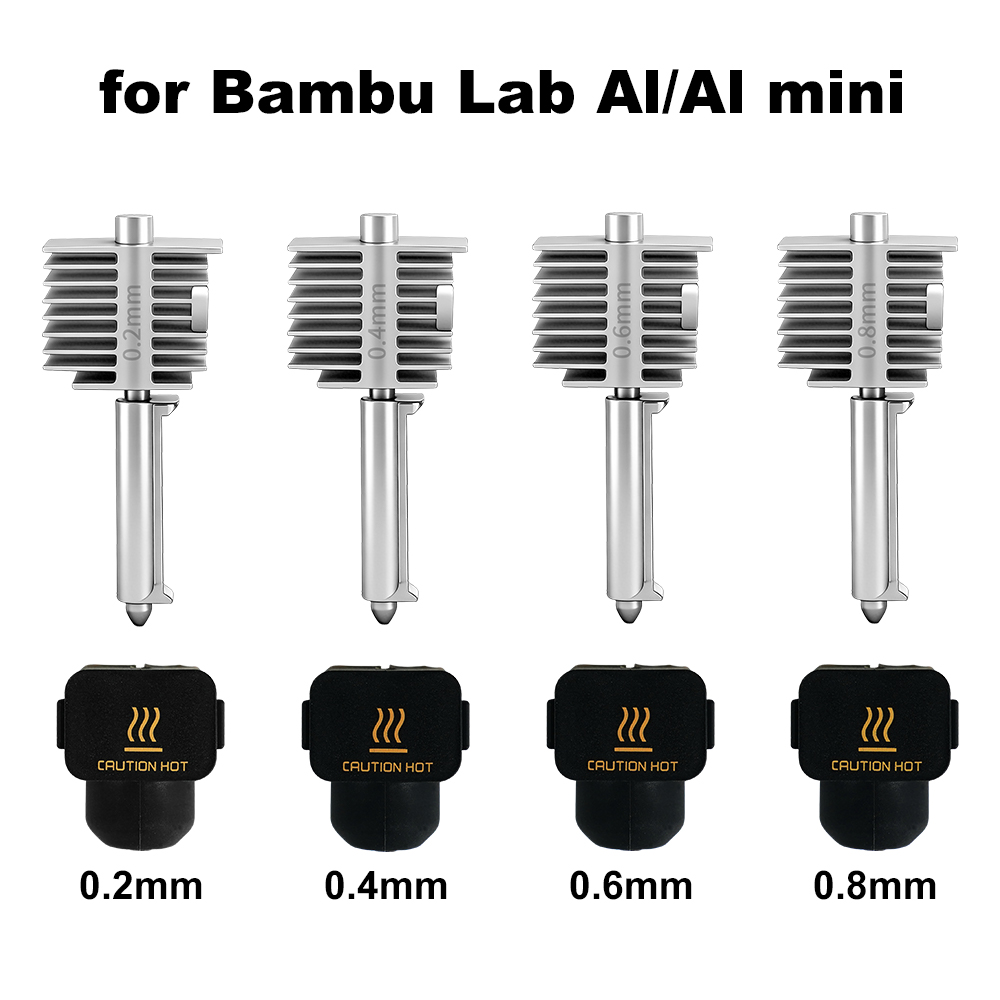 3D Printing Bambu Lab A1 - อุปกรณ์เสริมสำหรับเครื่องพิมพ์ 3 มิติ A1/A1 Mini ชุดหัวฉีดแบบรวม