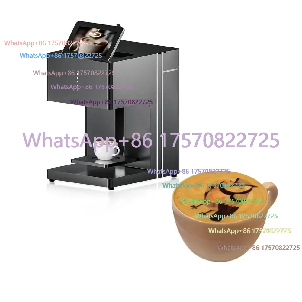 3D Printing Cafe - เครื่องพิมพ์กาแฟขนาดเล็กแบบพกพา รุ่นใหม่ล่าสุด ใช้หมึกกินได้ พิมพ์ภาพลงบนลาเต้อาร์ต เค้ก และงานพิมพ์