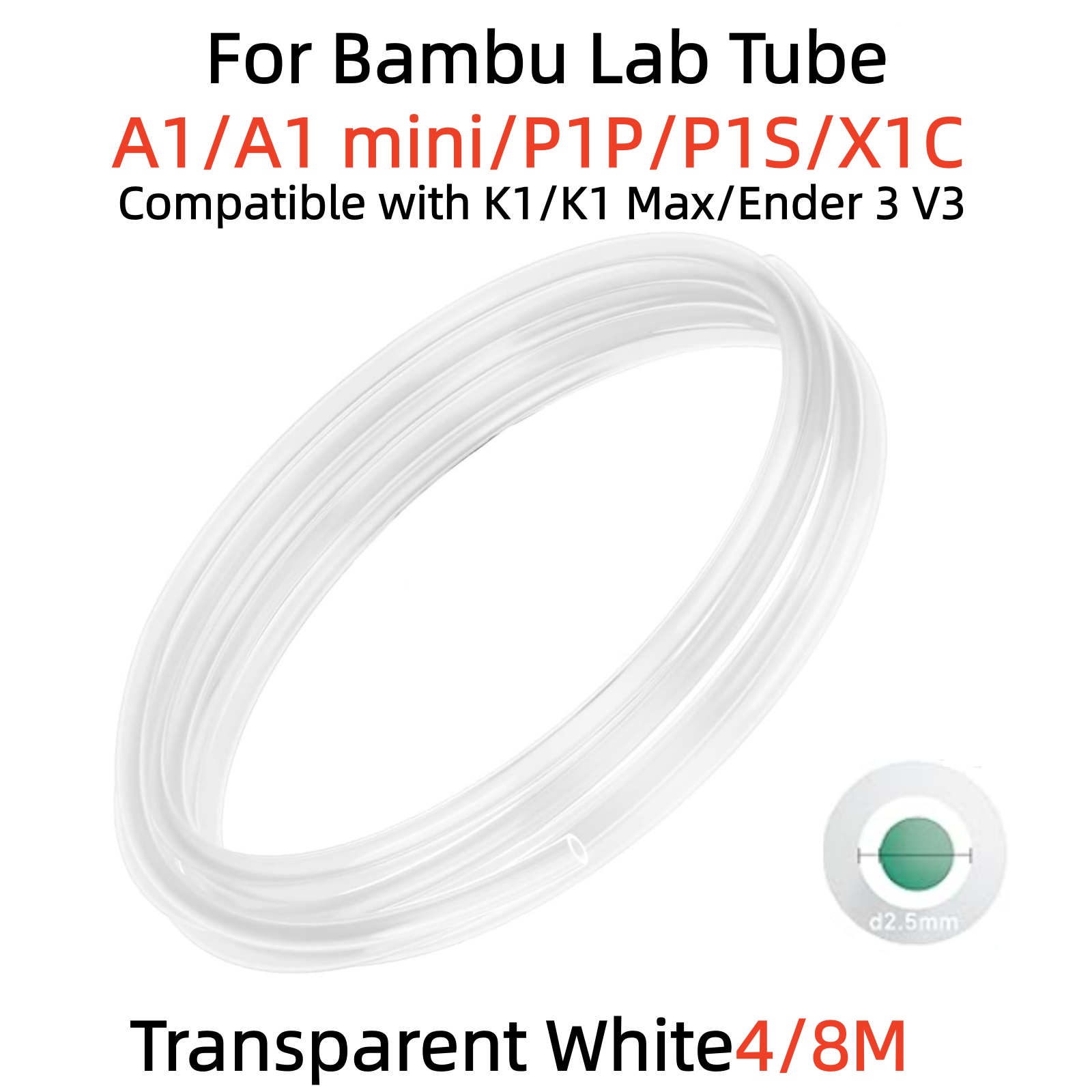 3D Printing Bambu Lab A1 - สำหรับท่อ PTFE ของ Bambu Lab รุ่น