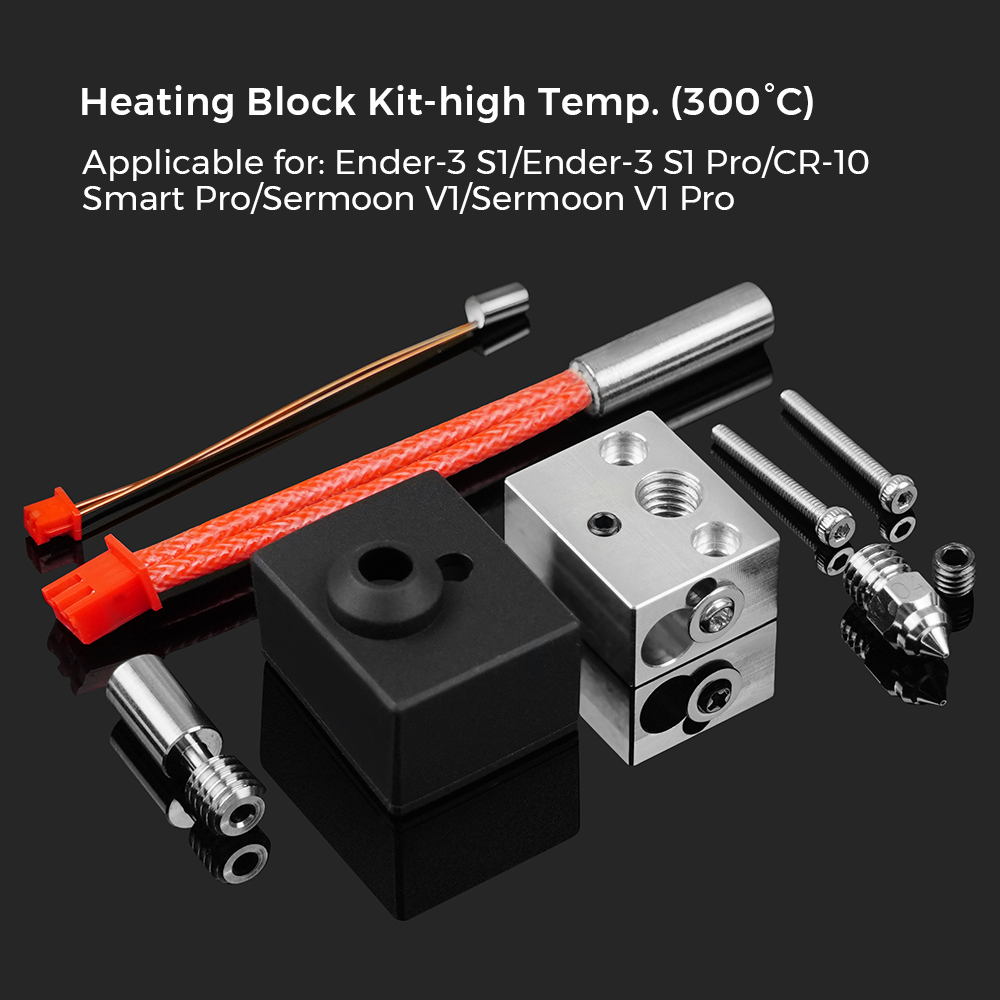 300 ℃   ชุดหัวฉีดพร้อมท่อระบาย - Creality Printer K1 บทวิจารณ์และราคา