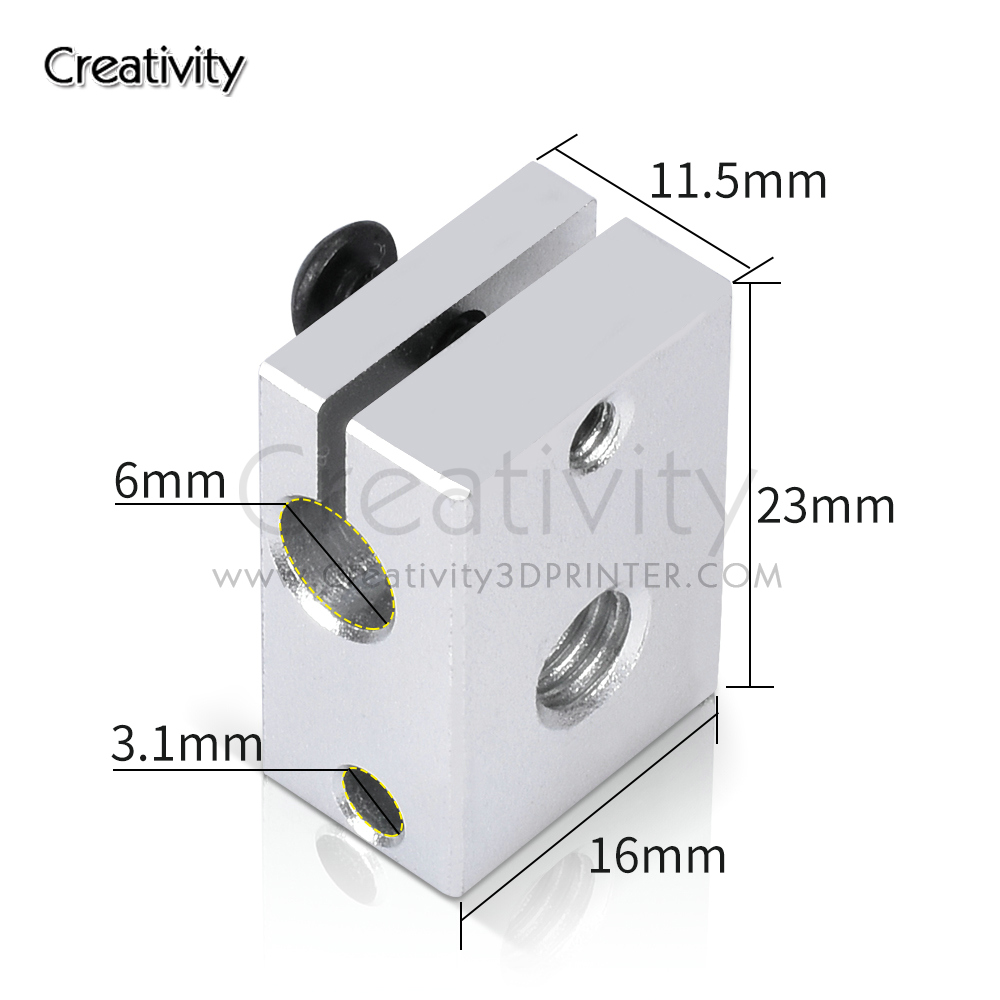 แผ่นทำความร้อน V6 PT100 ชุบทอง - 3D Printing Titanium บทวิจารณ์และราคา