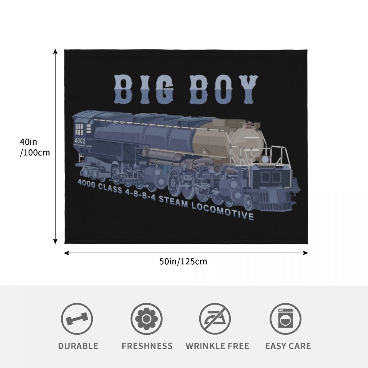 รถไฟไอน้ำบิ๊กบอย หัวรถจักร 400 - 3D Printing Diagram บทวิจารณ์และราคา