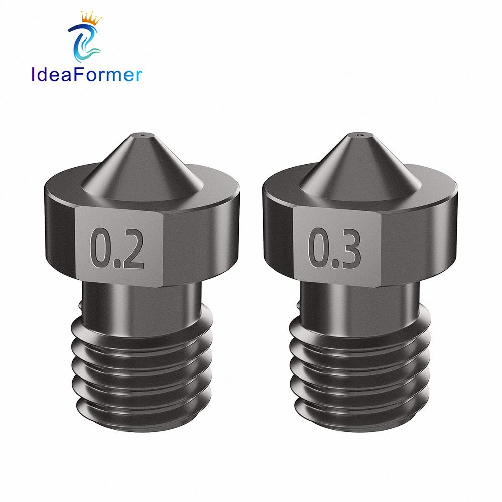หัวฉีด V6 เหล็กชุบแข็ง 0.2/0.4 - 3D Printing Titanium บทวิจารณ์และราคา
