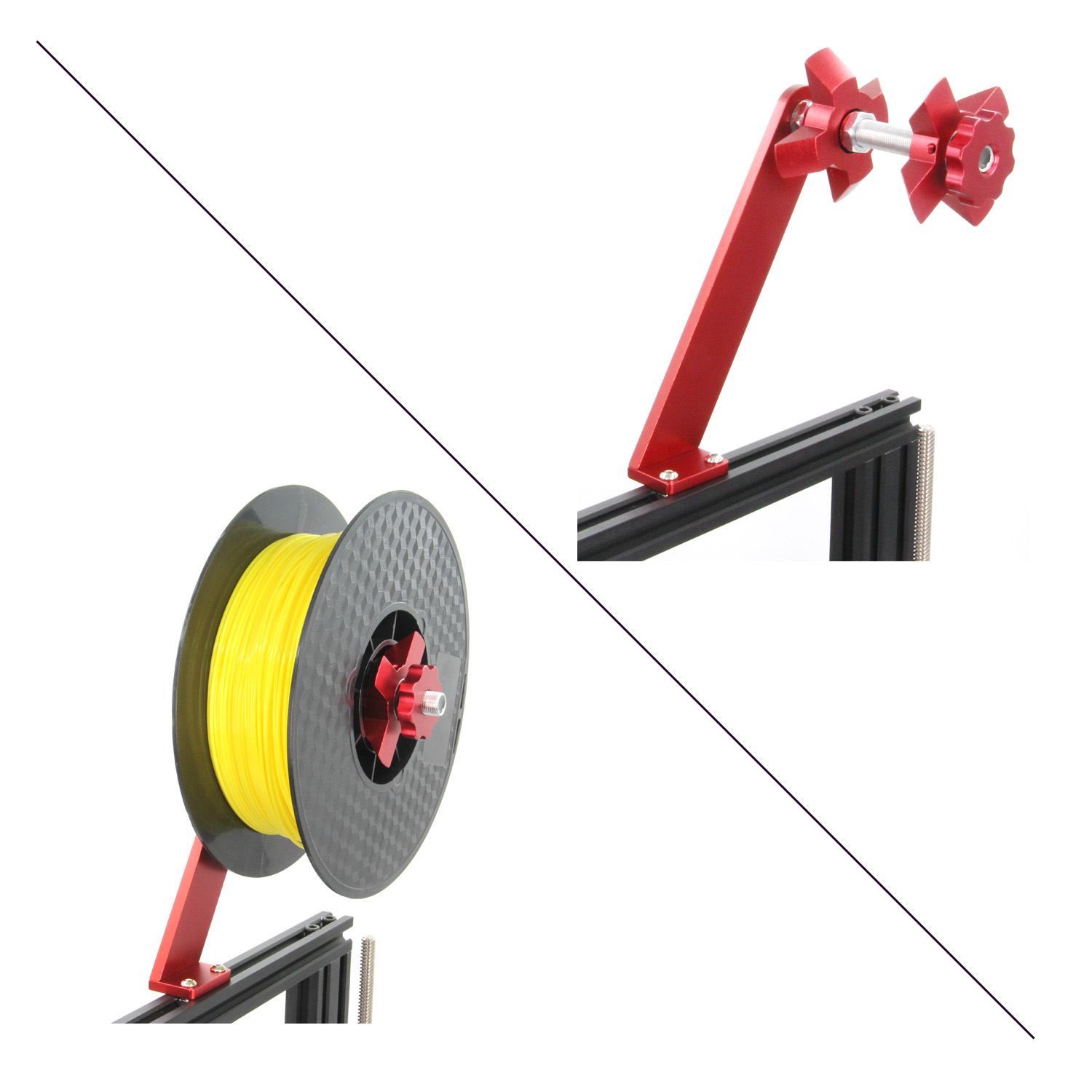 3D เครื่องพิมพ์ผู้ถือหมุน Spoo - Abs Filament Spool บทวิจารณ์และราคา