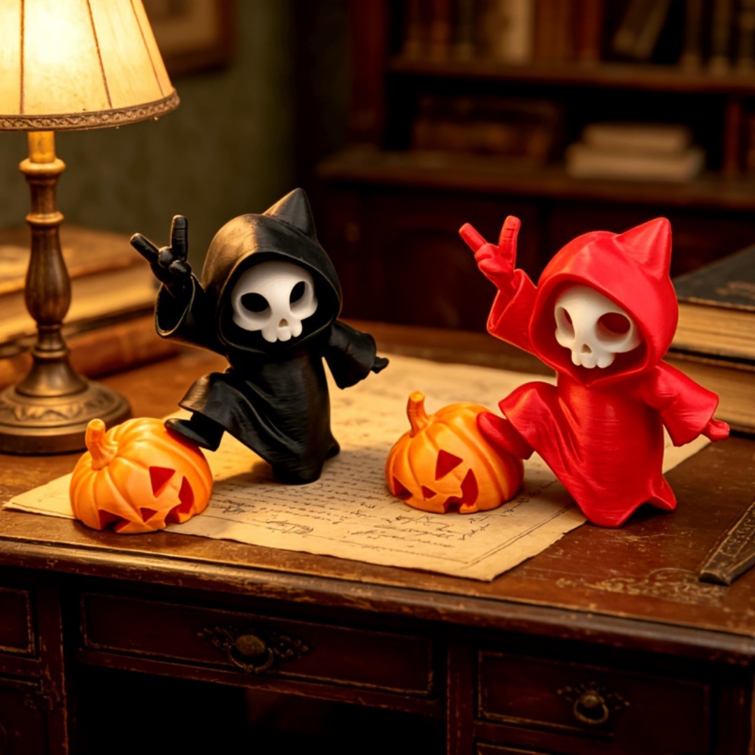 ฟิกเกอร์แมวหูแหลมยมทูตฮาโลวีน  - 3D Printing Ghosting บทวิจารณ์และราคา
