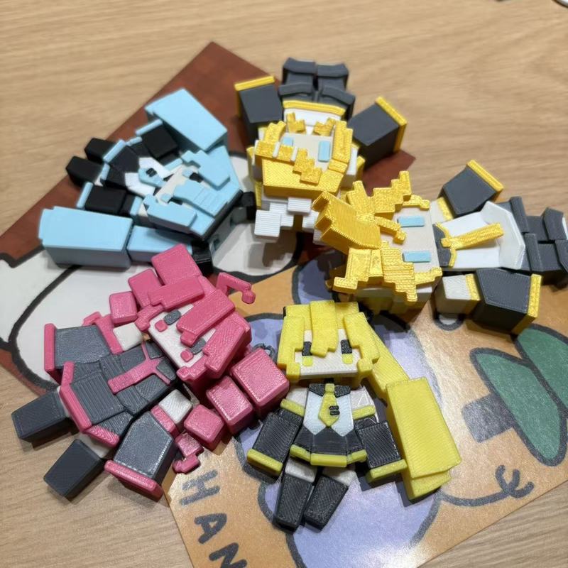 พวงกุญแจอนิเมะฮัตสึเนะ มิกุ พิ - 3D Printing Gif บทวิจารณ์และราคา