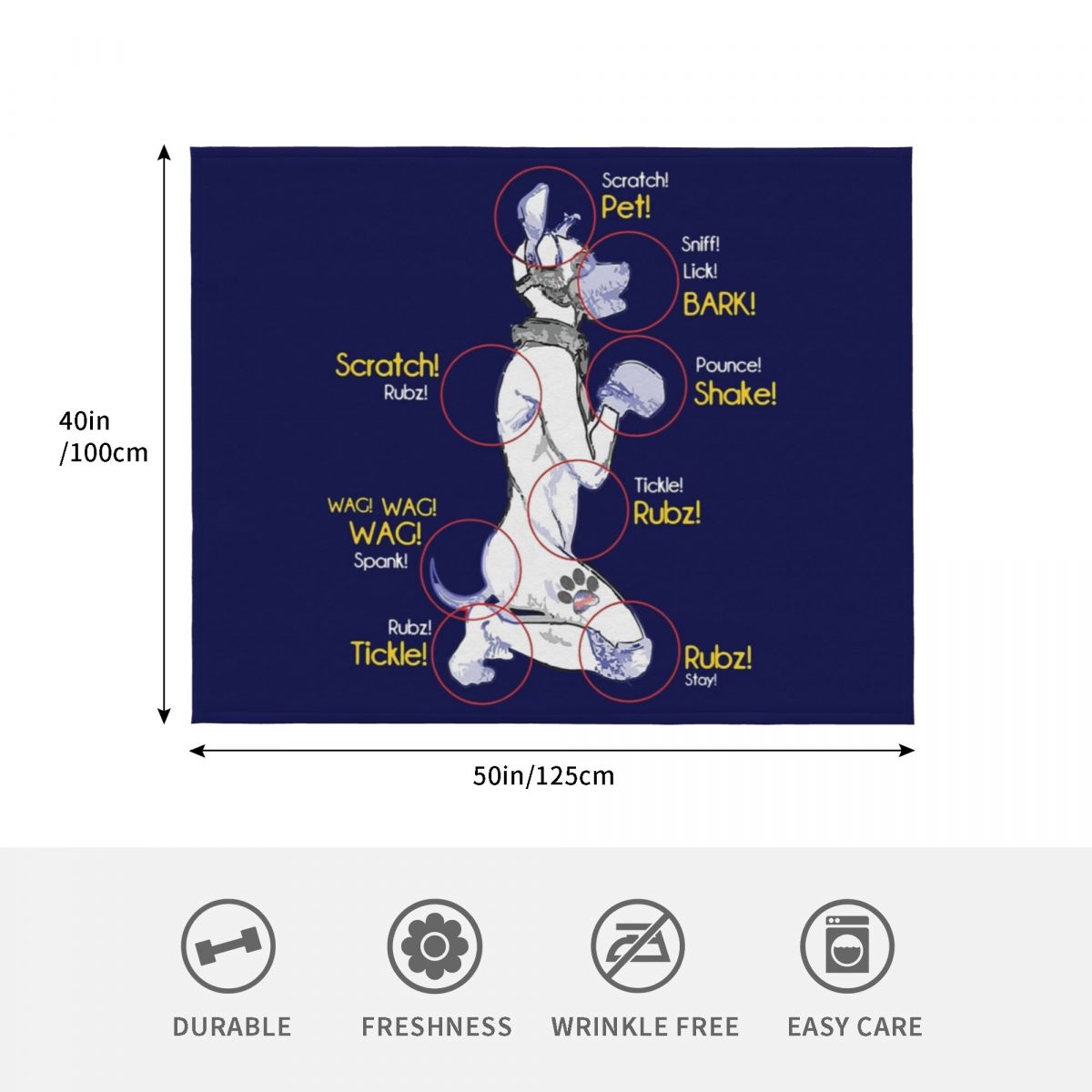 เสื้อยืดลายลูกสุนัข - ผ้าห่มลา - 3D Printing Diagram บทวิจารณ์และราคา