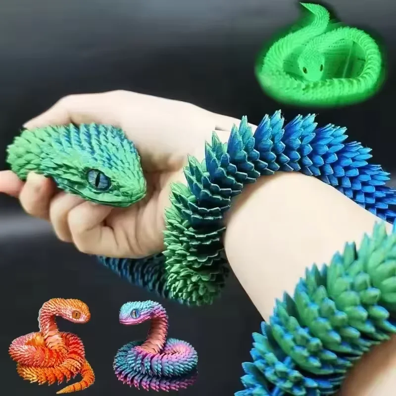 ของเล่นงูพิมพ์ 3 มิติ ข้อต่อขย - 3D Printing Gif บทวิจารณ์และราคา