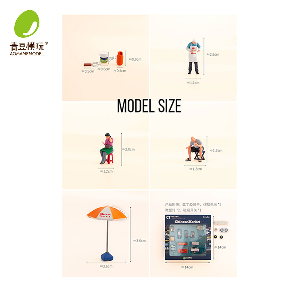 ชุดโมเดลตลาดกลางคืน 1/64 - ร้า - 3D Printing Model บทวิจารณ์และราคา