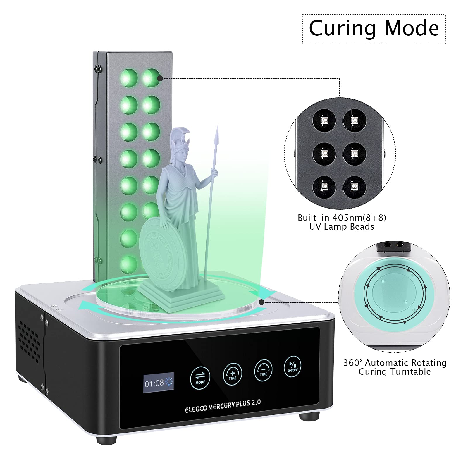 เครื่องล้างและอบแห้ง ELEGOO Pl - 3D Printing Model บทวิจารณ์และราคา