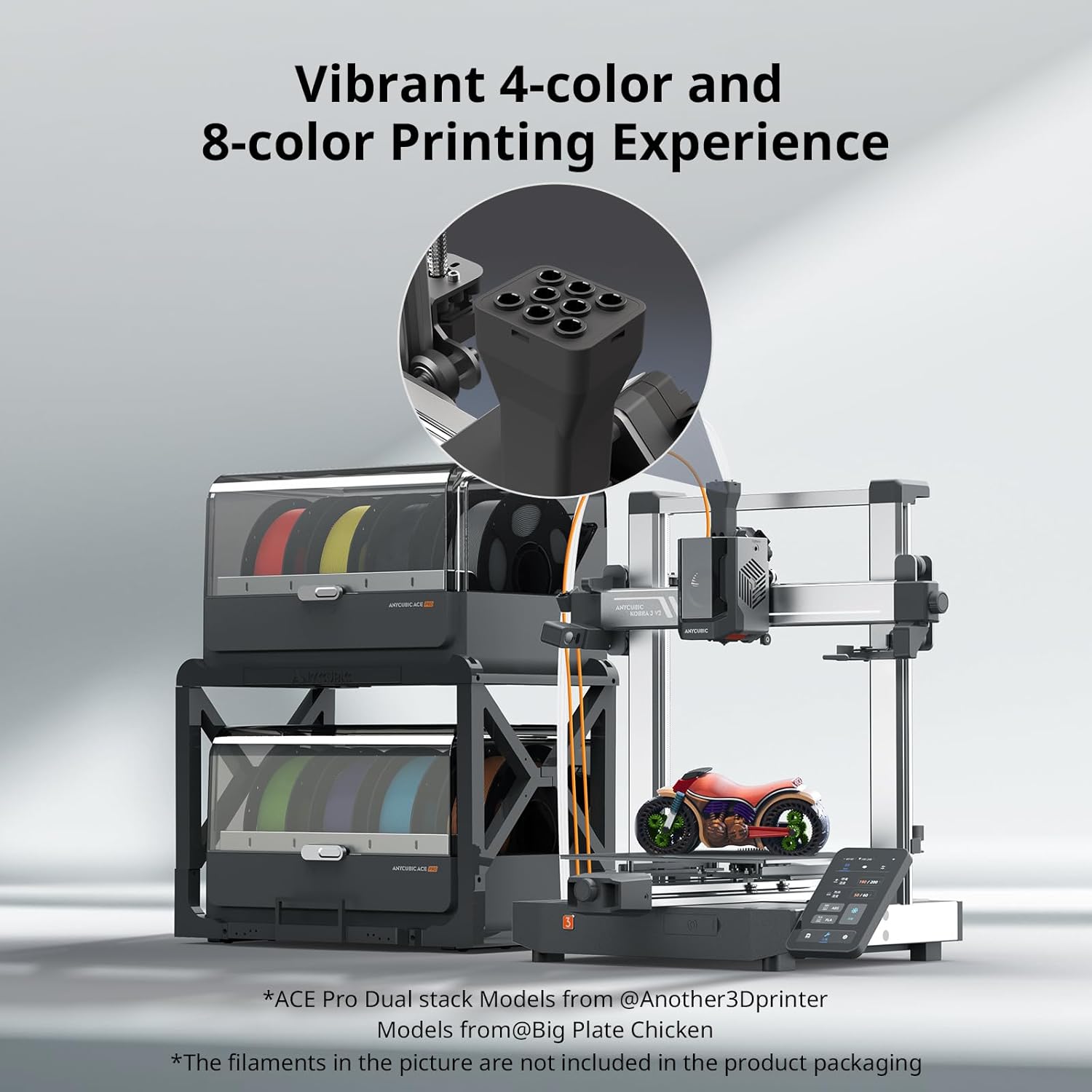 การพิมพ์หลากสีอัจฉริยะสำหรับเค - 3D Printing Filament บทวิจารณ์และราคา