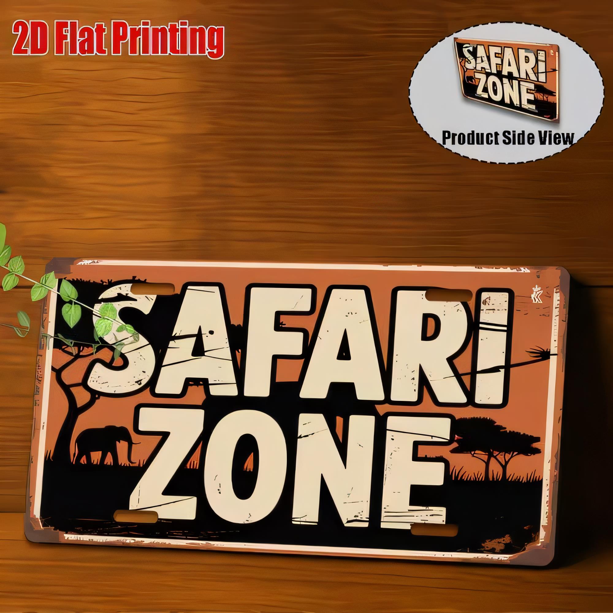 ป้ายโลหะลายซาฟารีโซน พิมพ์ลาย  - 3D Printing Zone บทวิจารณ์และราคา
