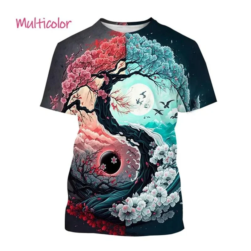 เสื้อยืดลายไทเก๊กจีนสำหรับผู้ช - 3D Printing Diagram บทวิจารณ์และราคา