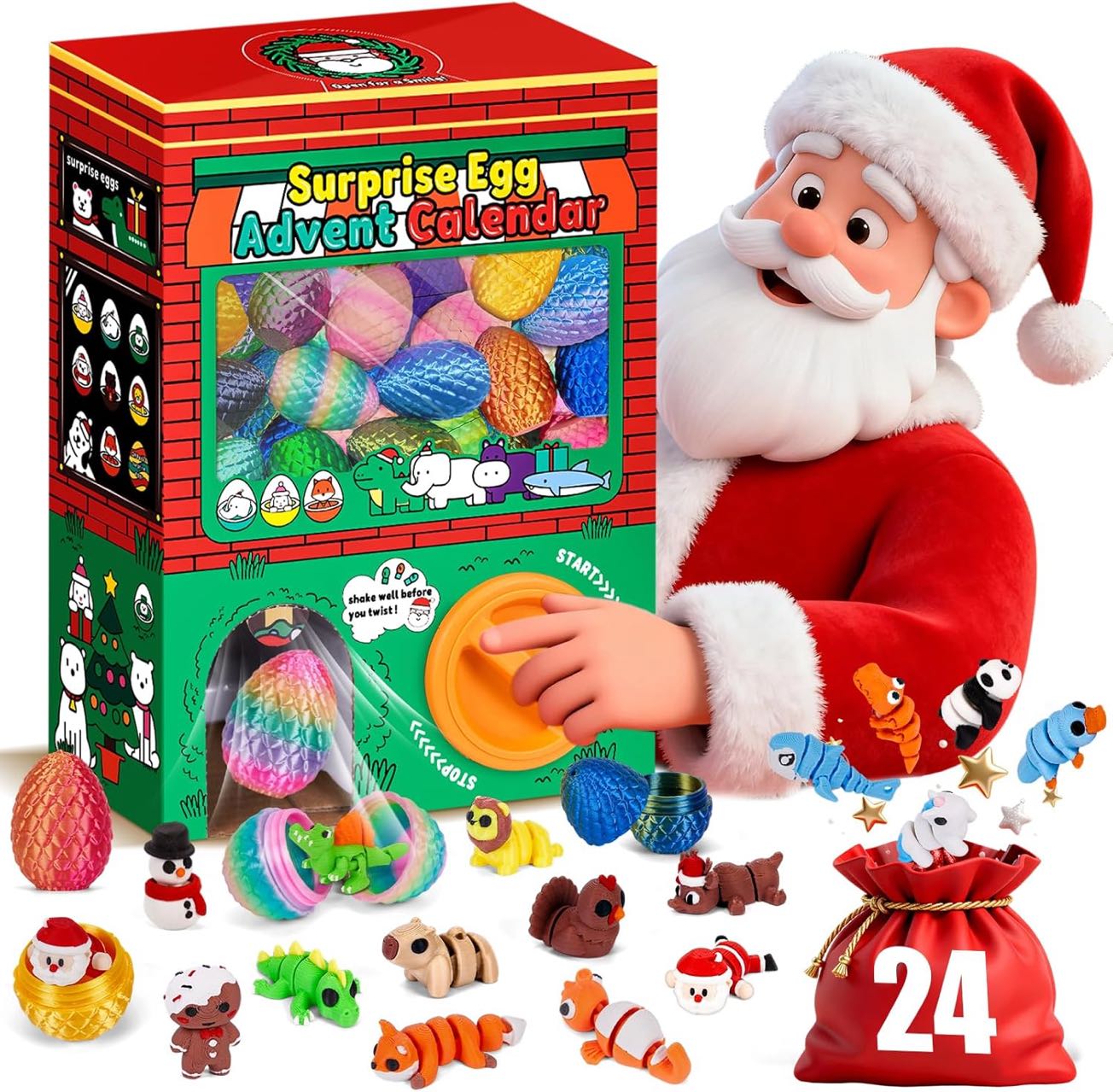 กล่องของขวัญเซอร์ไพรส์ 24 ชิ้น - 3D Printing Model บทวิจารณ์และราคา